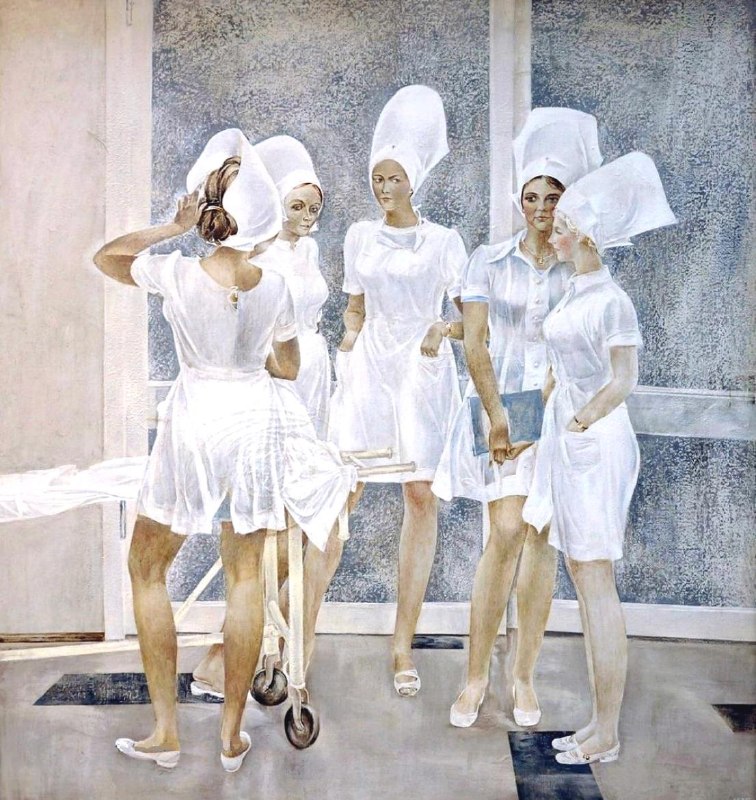 Олег Георгиевич Татарников. Медсестры. 1975. С вами рубрика #ИскусствоМедицины