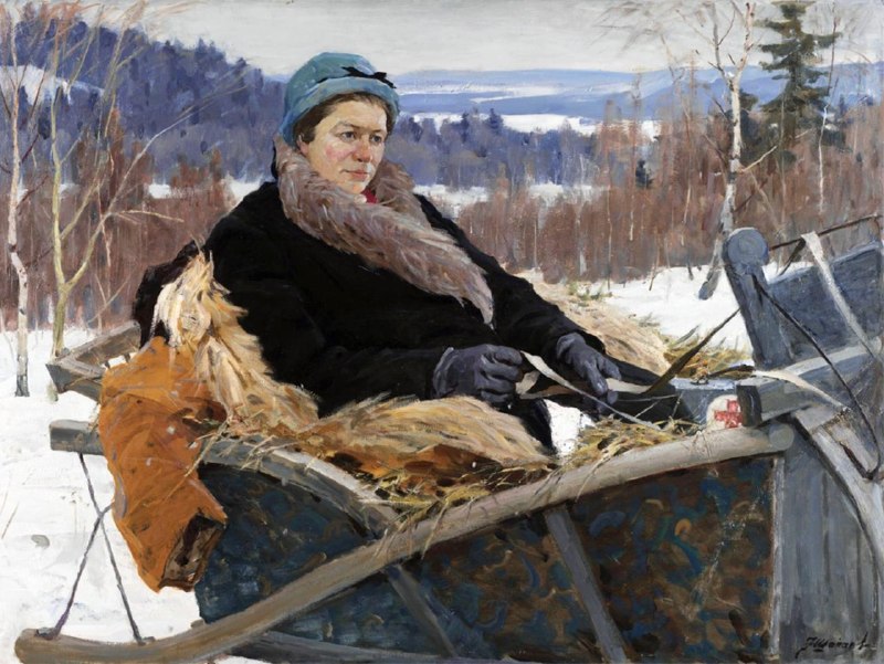 Федор Шапаев. «Сельский врач», 1964Сегодня классика. Видите отсылку к "Неизвестной" Ивана Николаевич...